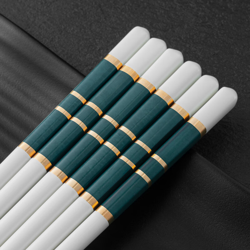 Millennium Lovewood high-end ceramic chopsticks with an antibacterial rate of 99.9%, anti-slip, high-end home hotel tableware, 10 pairs kz0333