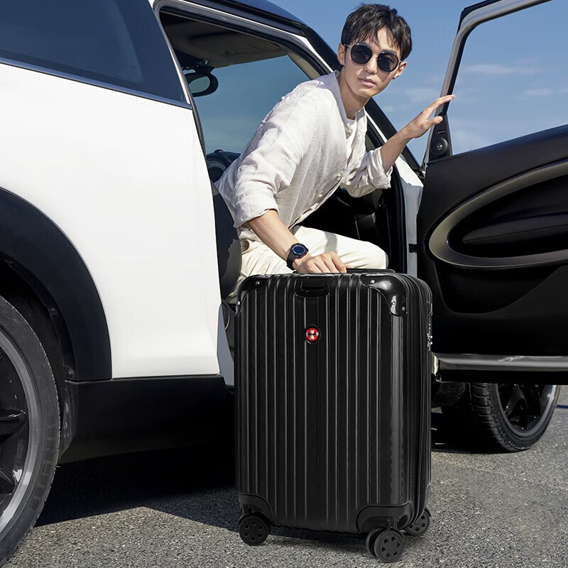 CROSSGEAR Swiss Sergeant Knife Suitcase 26-inch Business Travel Trolley Checked Large Size Capacity Suitcase Men's and Women's Password Box