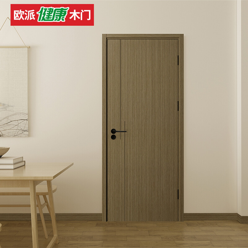 Oppai wooden door wooden door bedroom door interior door kitchen door F4 star environmentally friendly ecological film noise reduction paint-free door kitchen sliding 45 thickness can be customized OPMA-2103J upgrade 45mm