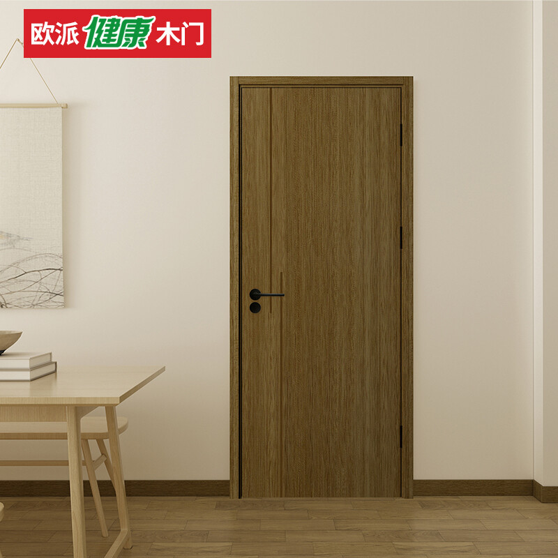 Oppai wooden door wooden door bedroom door interior door kitchen door F4 star environmentally friendly ecological film noise reduction paint-free door kitchen sliding 45 thickness can be customized OPMA-2103J upgrade 45mm