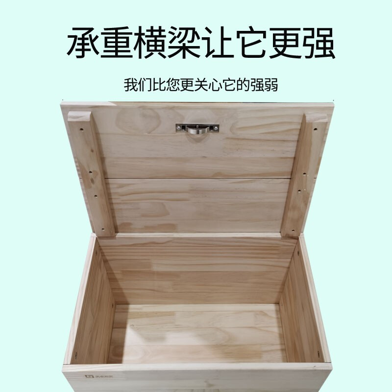 Metso Japanese style room tatami floor bed box customized standard bed tatami mat New Zealand pine solid wood without paint, more environmentally friendly (width*length*height) 120*200*40CM