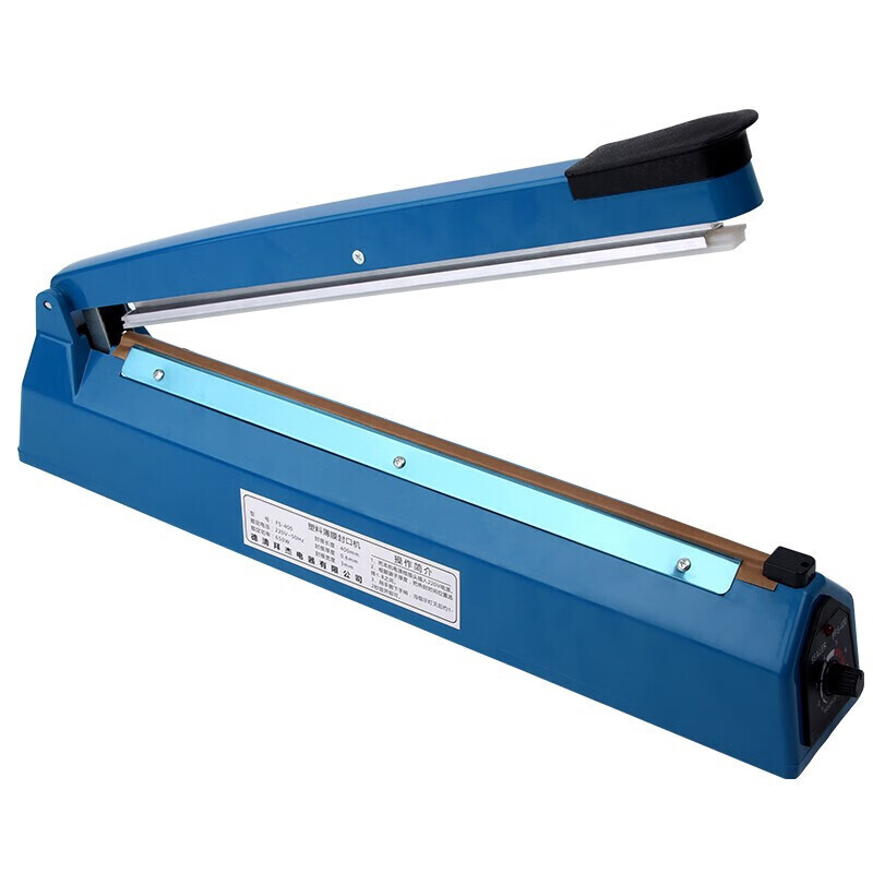 Baijie sealing machine high-end hand-pressed plastic film sealing machine plastic bag tea bag native product bag packaging machine 400 sealing machine 2mm + heating wire + high temperature cloth