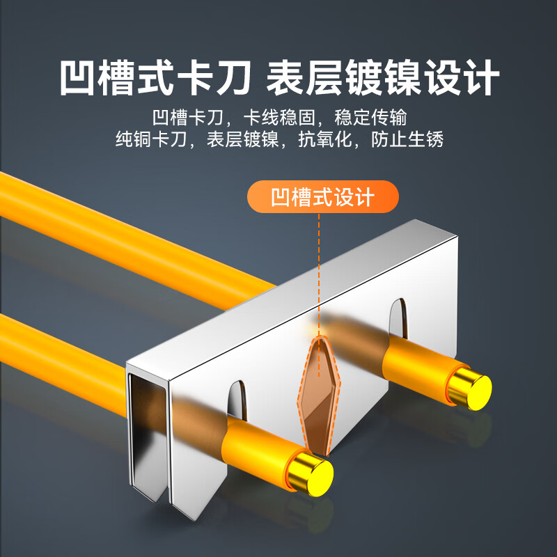 Shanze network cable terminal block K2 double-pole double-wire environmentally friendly telephone line connection network cable terminal network wiring connector extension line anti-oxidation 100 pieces/bag PT-09