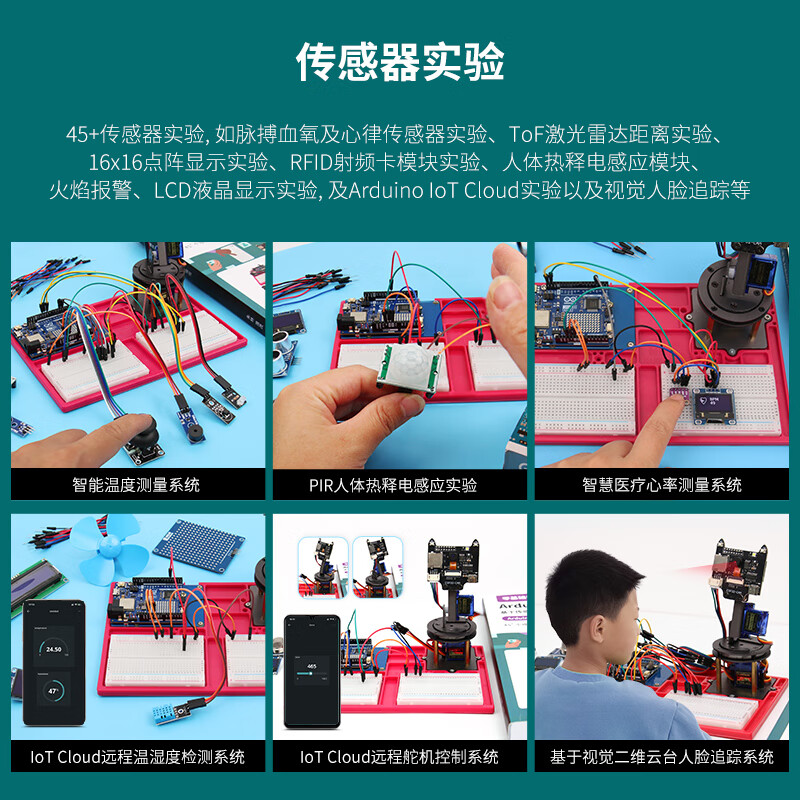 Arduino uno r4 wifi development board entry learning kit IoT development visual PTZ tracking