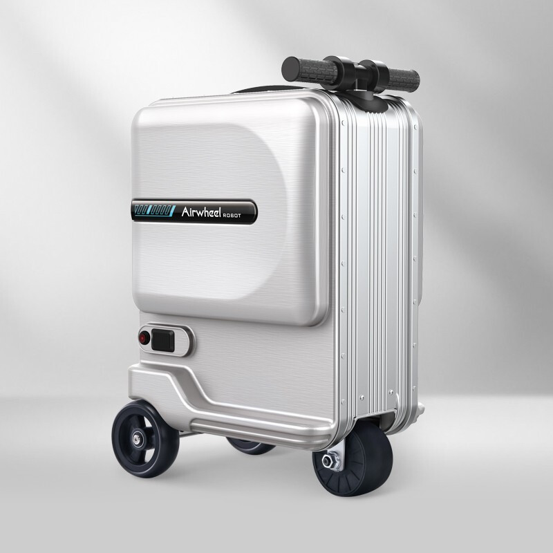 Airway Airway 20-inch smart electric suitcase rideable travel boarding case manned trolley case SE3miniT luxury version silver can be boarded