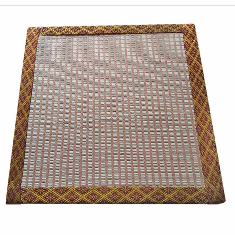 Oshima Yuda tatami mat custom-made Japanese tatami electric heating coconut palm latex mattress custom-made mat floor cushion double-sided rattan mat fabric removable and washable tata mat in stock 30cm*28cm/thickness color random hair surface + core total thickness 60mm
