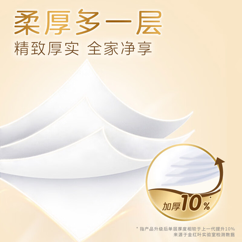 Qingfeng Li Yunrui's same style coreless roll paper, solid wood gold 4-layer thickened 2000g/12 rolls toilet paper