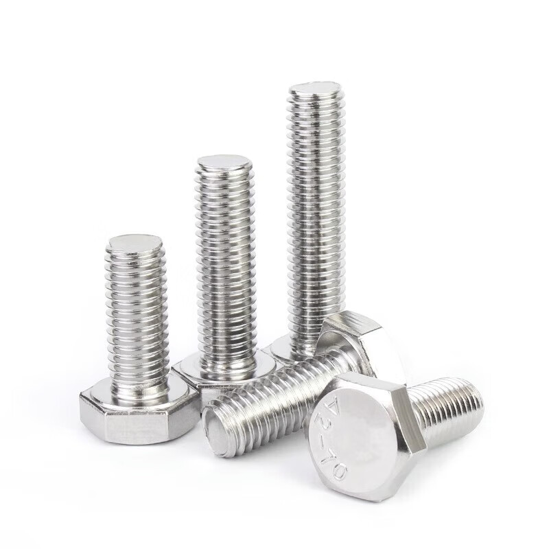 Jinchao 304 stainless steel external hexagonal screw extended screw bolt M3M4M5M6M8M10M12M14M16M20 M6*20 (10 pieces)