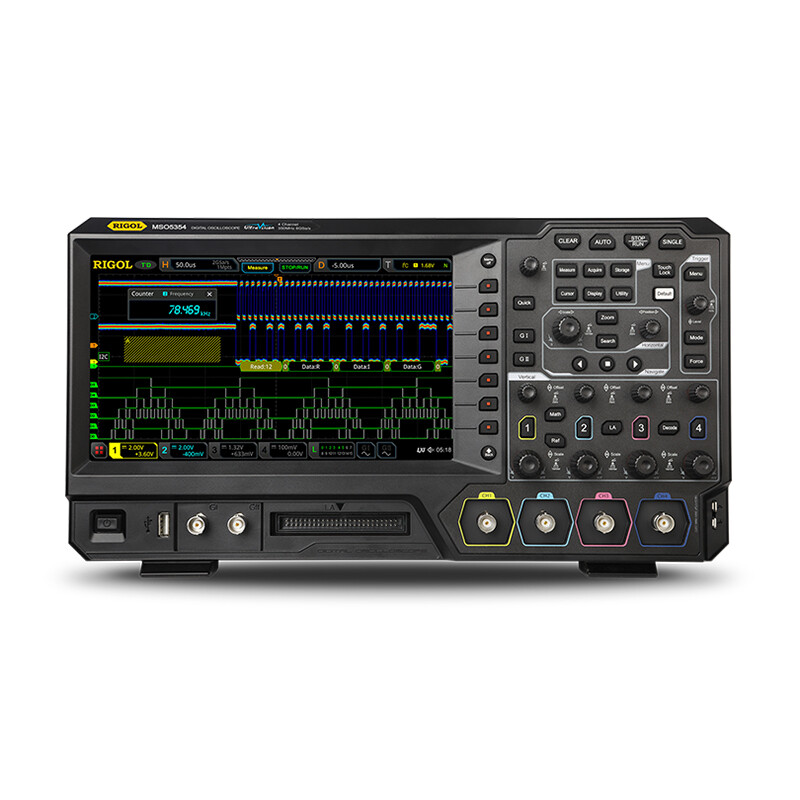RIGOL Puyuan MSO5354 digital oscilloscope 4-channel 8G sampling 350MHz built-in signal source logic analysis home MSO5074 (options fully open)