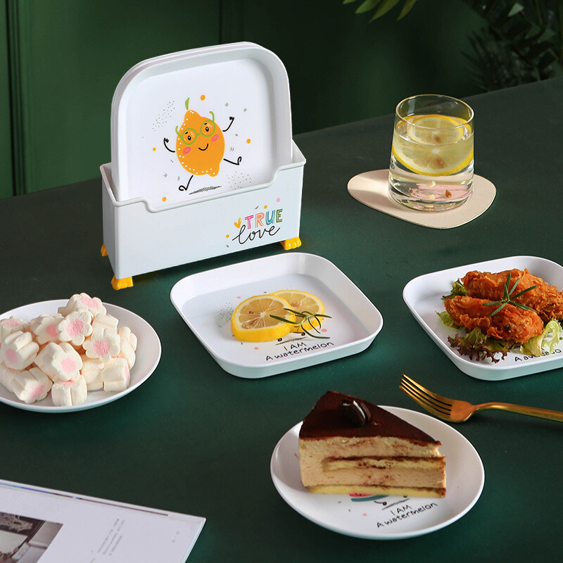 Meal General Spit Bone Plate Snack Plate Fruit Plate Bone Plate Home Living Room Dining Table Residue Plate European Dessert Dried Fruit Plate