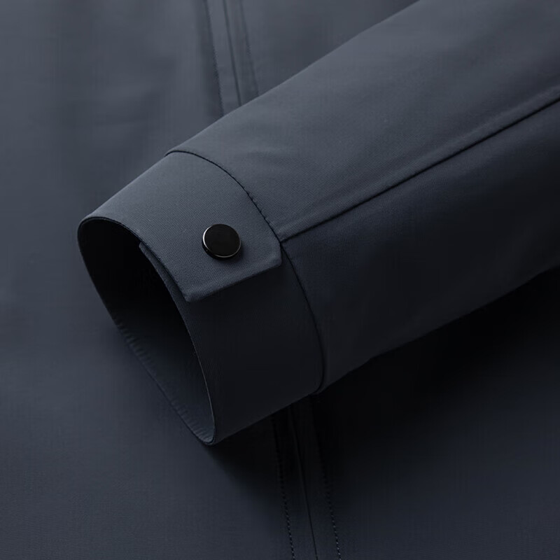 YAYA goose down jacket, down jacket, men's short lapel, young and middle-aged autumn and winter warm cadre jacket A29 black 180