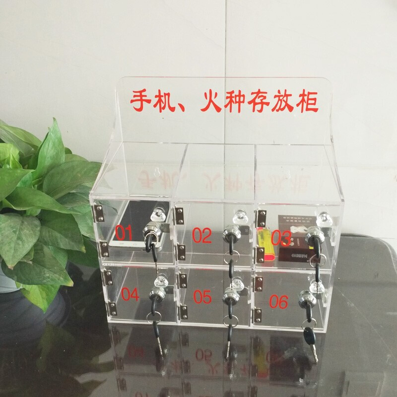 Applicable fire storage box can be customized transparent fire collection box storage box workshop lighter mobile phone cabinet fire recycling box 30*20*60CM