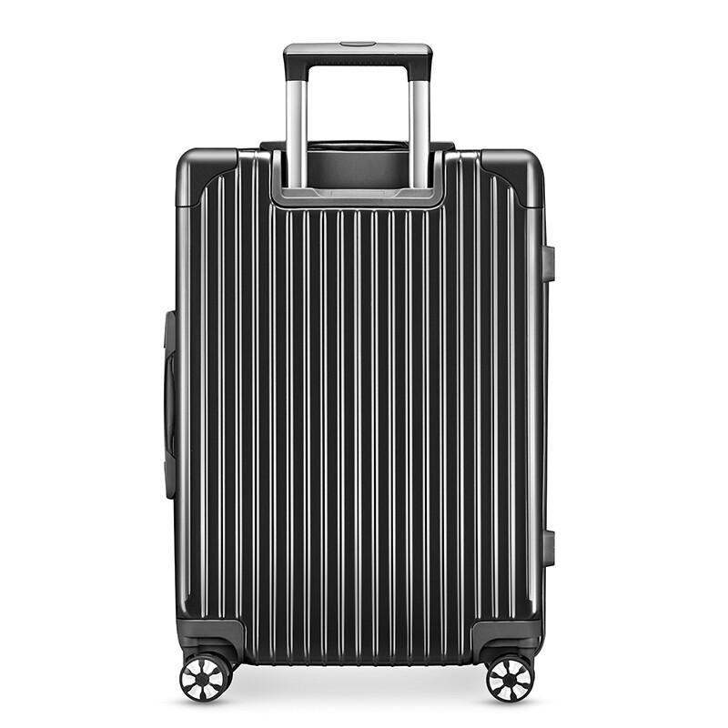 Fandia suitcase men's 28-inch universal wheel trolley case women's large-capacity suitcase password box leather suitcase black