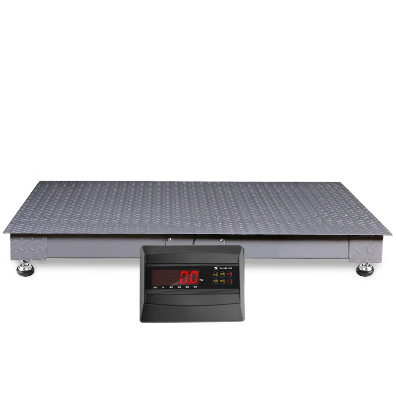 Yaohua Shanghai Yaohua electronic floor scale 1-3 tons thickened small floor scale pig cattle livestock anti-shake belt fence scale hot-selling model 1.2*1.5 meters (0-3 tons)
