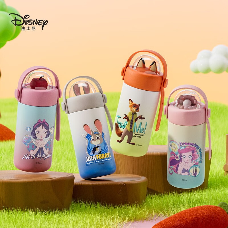 Disney children's water cup direct drinking cup for boys and girls 316 stainless steel direct drinking thermos cup no odor sealed portable water cup thermos cup 250ml Nick