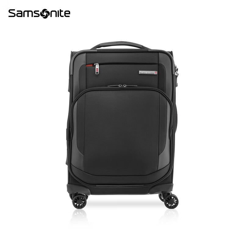 Samsonite suitcase 20-inch trolley case business soft case expandable suitcase AZ7 black boarding code box