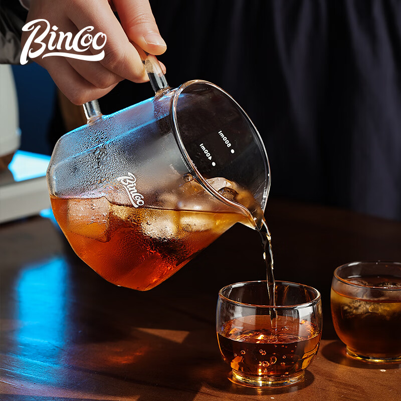 Bincoo coffee sharing pot glass hand-brewed coffee set with scale v60 filter cup hanging ear coffee cup