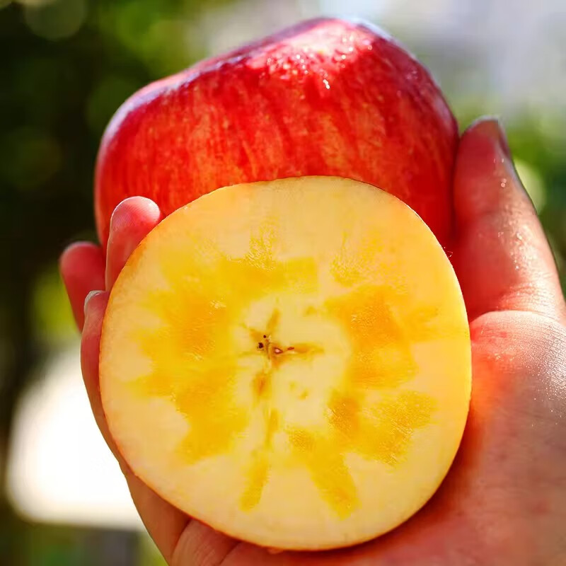 Xinjiang Aksu Rock Candy Heart Apple Fresh Fruit Pregnant Women Big Fruit Red Fuji Ugly Big Apple Seasonal Box 18 Jin 85mm-90mm