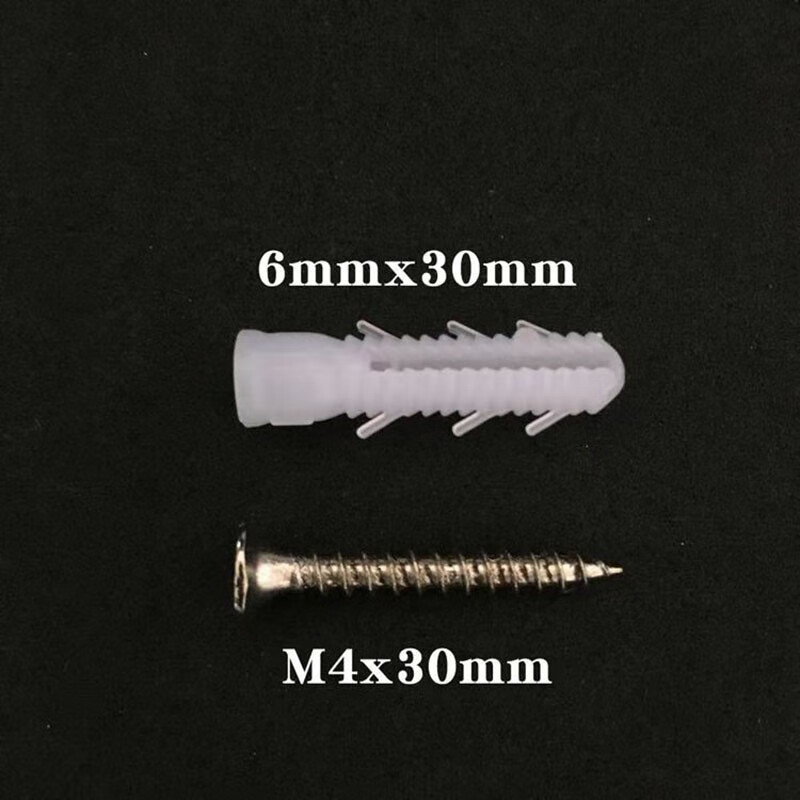 Shijun Expansion tube screws 100 pcs each Green plastic expansion tube expansion plug expansion plug wall plug rubber plug rubber plug 6mm white screw expansion tube 100 pcs each