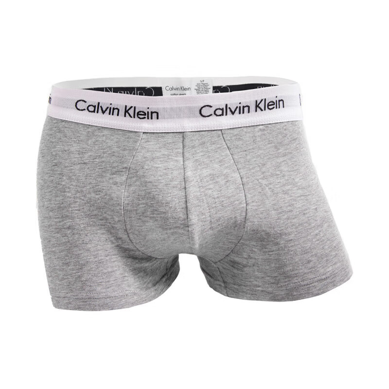 Calvin Klein underwear men's ck three-pack jacquard cotton anti-pinch low-waist boxer briefs L gift
