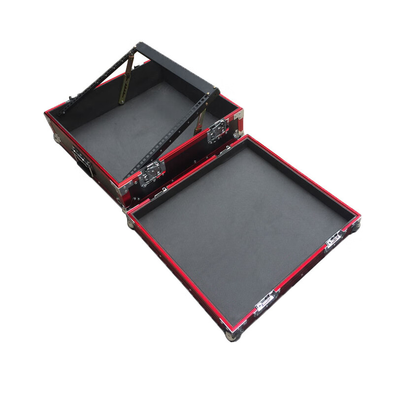Customized 12XU, 16XU mixing console, cable box, flight box, audio box, amplifier cabinet, Yamaha MG16XU red aluminum sideband lifting rack