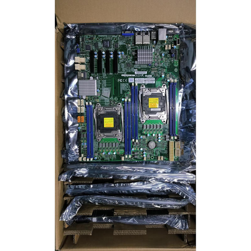 Jingeyu Supermicro X10DRD-iNT dual-channel server motherboard C612 chip with 10G electrical port with U.2 NVME white