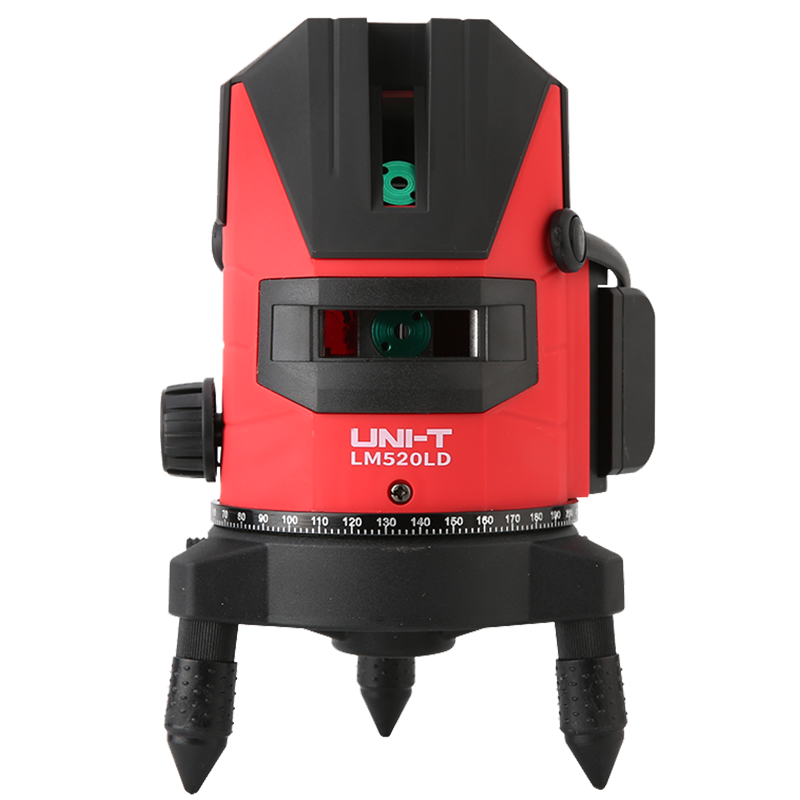 UNI-T level meter, green light laser automatic marking meter, strong light line marking meter, high-precision wall-mounted meter, electronic level ruler LM520LD touch-type green light two-line tape measure set