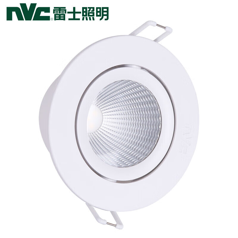 NVC Lighting (NVC) LED anti-glare COB spotlight embedded hill ceiling downlight without main light 5W warm yellow light opening 75mm