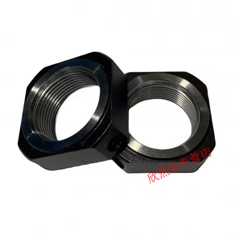 FHJQB custom-made square ball screw precision locking hexagonal nut to prevent loosening and retreating national standard four-corner square nut self-locking M25*1.0 built-in double copper top wire (2 starters)
