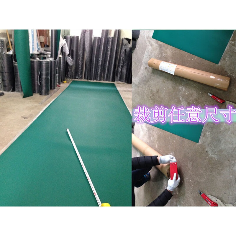 Riqiang customized green table mat rubber table mat insulating rubber sheet conductive floor mat 2 3MM customized special shot