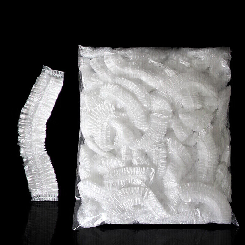 Morning Color Disposable Shower Cap 100pcs Thick Waterproof Shower Cap Head Cover Hair Care Cap