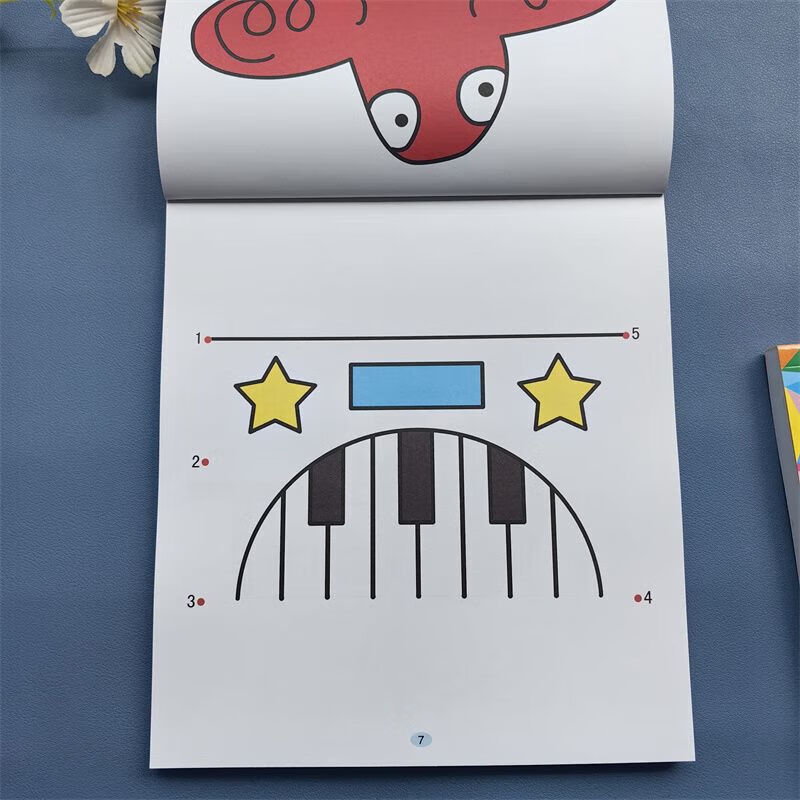 Morning Breeze Children's Painting Enlightenment Book 3-6 year old baby connecting numbers 1-20 Toddlers Connecting Drawings Toddlers Connecting Drawing Basics