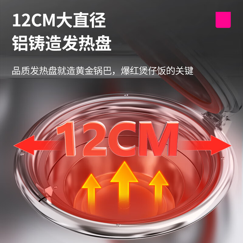 Lecon Guangdong Claypot Rice Machine Fully Automatic Claypot Stove Intelligent Claypot Rice Machine Commercial Multi-Head Claypot Cooker Intelligent Tinfoil Clay Pot Special Casserole Rice Bowl Takeaway Claypot Machine Single-layer Double Row 6-Head Claypot Rice Cooker