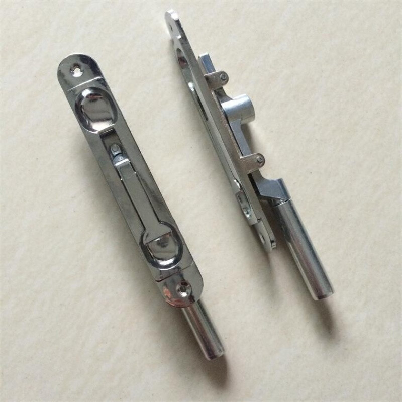 Taishilon anti-theft door concealed latch 6-inch round head, large door, double door, concealed latch, stainless steel door, heaven and earth latch lock, gold round head latch