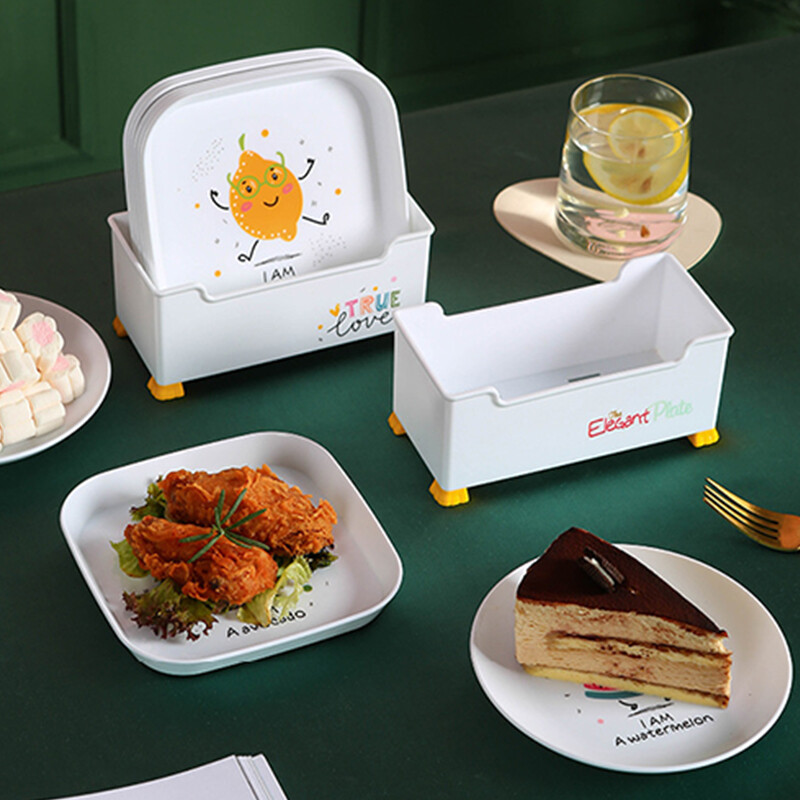 Meal General Spit Bone Plate Snack Plate Fruit Plate Bone Plate Home Living Room Dining Table Residue Plate European Dessert Dried Fruit Plate