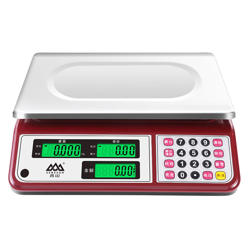 Xiangshan electronic scale commercial electronic bench scale kitchen scale high-precision gram weighing vegetable scale counting scale pricing food scale supermarket market bench scale ACS-30-JC-201