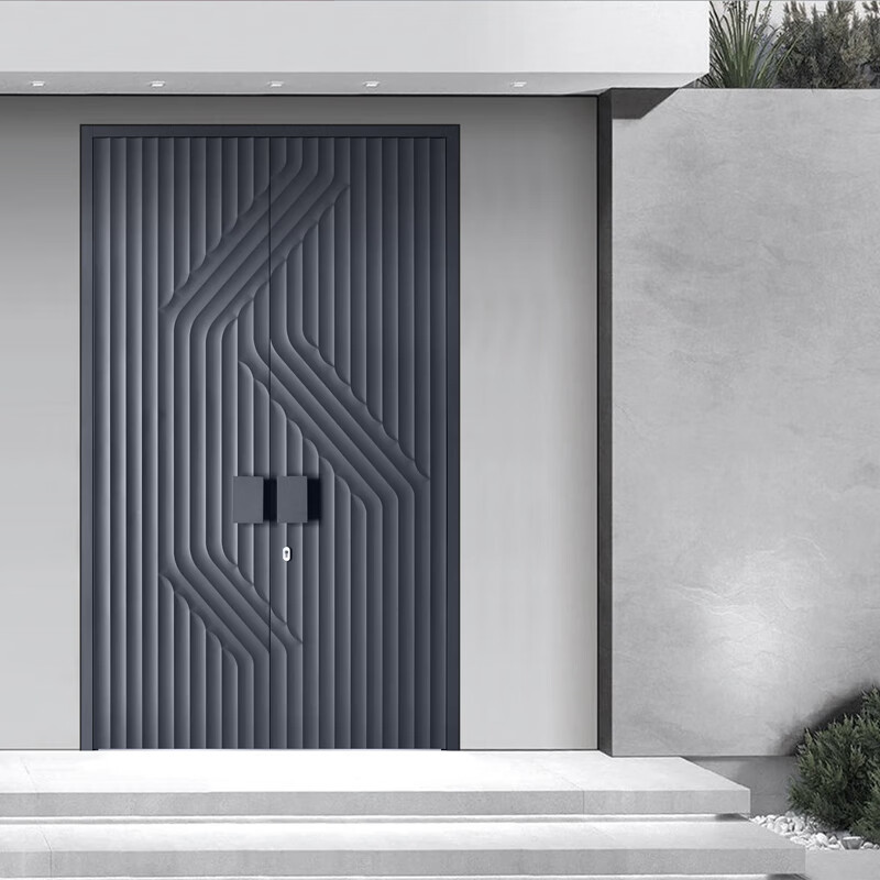 Yuelongmen Intelligent Armored Door Broken Bridge Fingerprint Code Lock Anti-theft Door Entry Door Porch Customized Carved Aluminum Door XT513 Non-standard Customized Sizes Contact Customer Service for Details