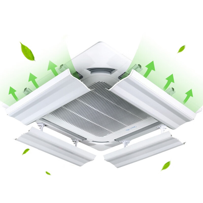 Central air conditioning windshield, ceiling air conditioner air outlet shielding and wind deflector, 3 hp and 5 hp ceiling air conditioner anti-direct blowing integrated board, 4 pieces in a pack, 53 cm with waterproof cotton