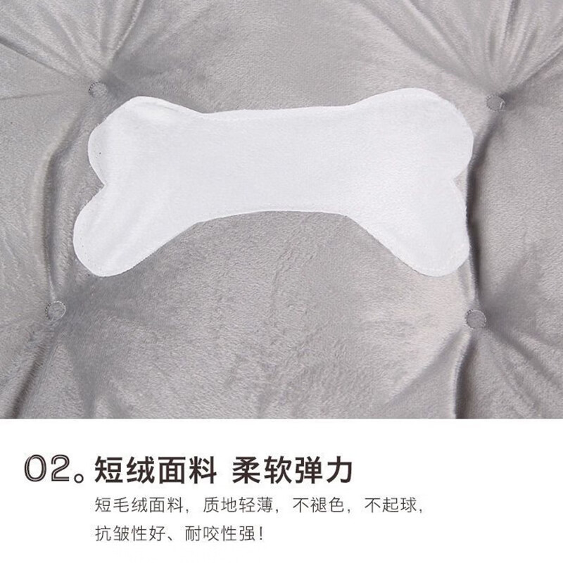 Beichuzhong Dog House Warm Cat House Dog Mat Dog Bed Large, Medium and Small Dogs Universal Dog Sleeping Mat Cat Dog House Pet Bed Black Gray S-50*40CM Recommended within 8 pounds Skin-friendly fabric Comfortable and breathable