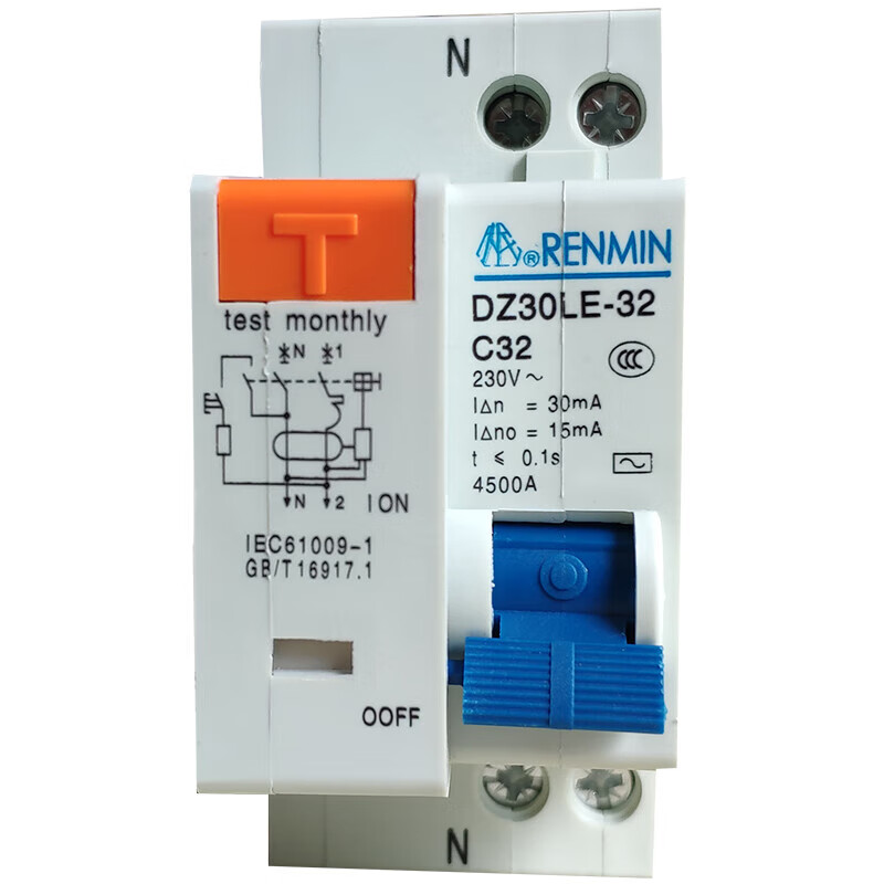 Ouman Ruoli Shanghai People's Electrical Appliance Switch Factory DPN leakage switch protector DZ30LE-32 20 C 20A