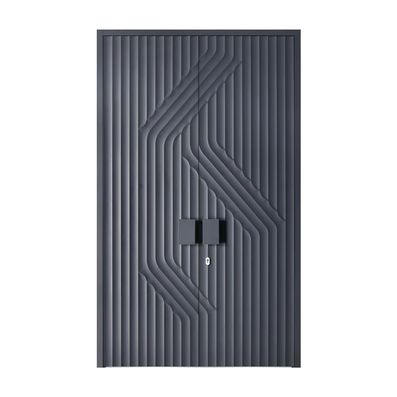 Yuelongmen Intelligent Armored Door Broken Bridge Fingerprint Code Lock Anti-theft Door Entry Door Porch Customized Carved Aluminum Door XT513 Non-standard Customized Sizes Contact Customer Service for Details