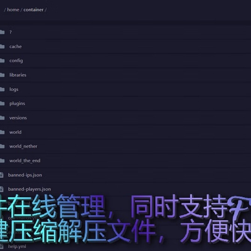 Minecraft Server Panel Server MC Server Rental Ordinary Package 2 8G