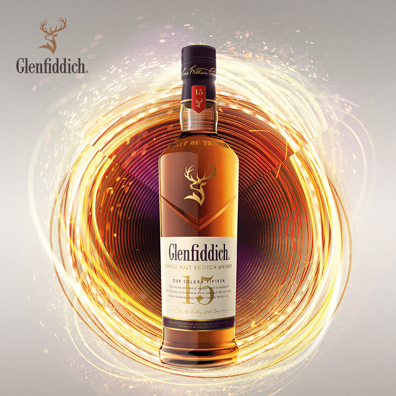 Glenfiddich (GLENFIDDICH) Core Series 15 Years Scottish Single Malt Whiskey Wine Gift Box 700ml New Year Gift