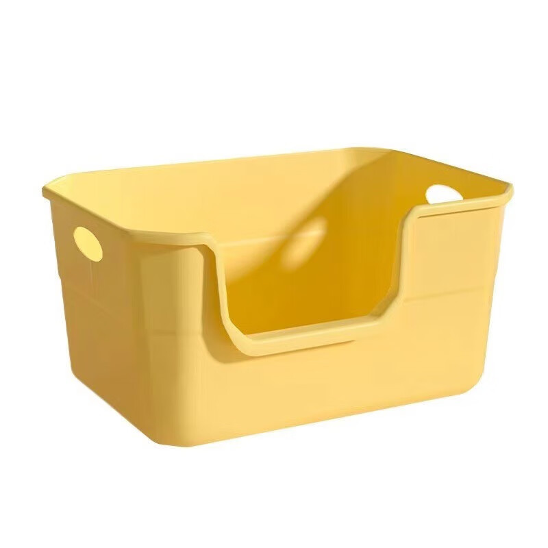 Crazy owner cat litter box semi-enclosed cat toilet with handle anti-splash cat litter box cat poop box cat supplies