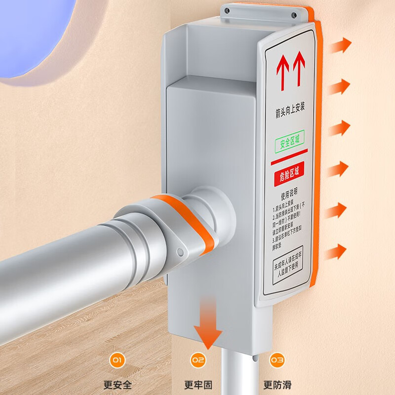 Qinglang household horizontal bar indoor pull-up for adults and children without punching 2.4 meters multifunctional fitness equipment ring swing gray bracket vertical bar horizontal bar installation distance 68-88CM