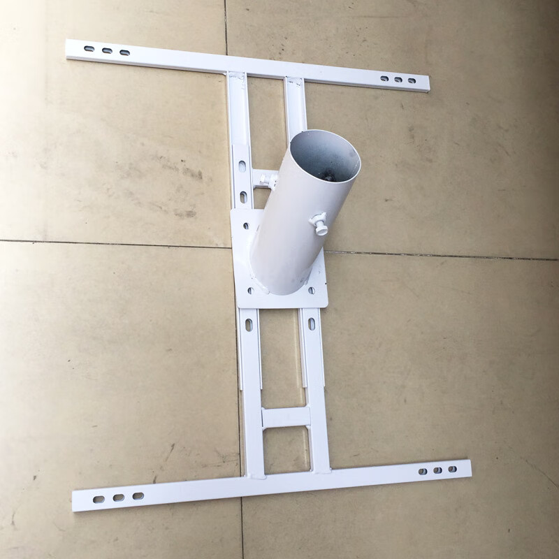 Customized solar street light bracket sleeve photovoltaic panel 50W-100W adjustable engineering street light battery box fixing accessories Reinforced 80 sleeve solar panel bracket with screws