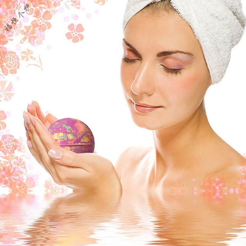 Han Boli's preferred explosive bath salt balls 64g bath salt bubble bombs 12 colors bath bombs bubble balls 24 fixed 12 flavors 2 each 64g/each