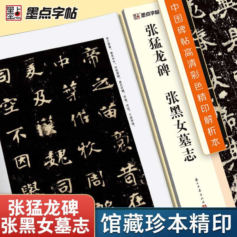 Zhang Menglong Monument Zhang Heinv’s Epitaph/Chinese Stele Inscriptions High-definition Color Printed Analysis Edition