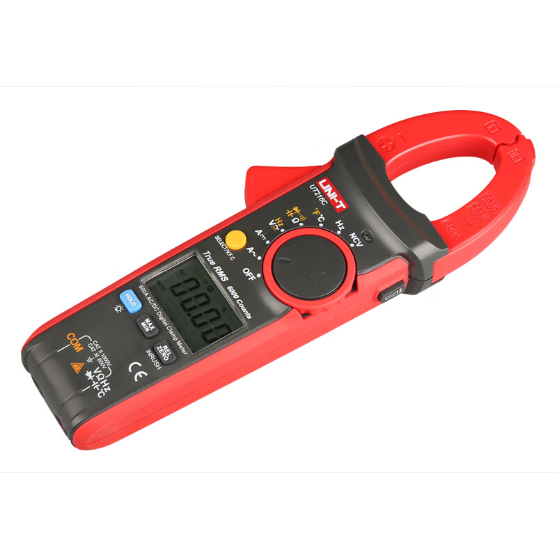 Uliide digital clamp multimeter high-precision clamp meter automatic range burn-proof backlight NCV measurement electric meter UT216C (AC/DC 600A surge current)