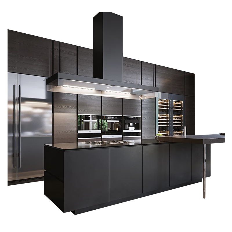 Wen Yijia customized Hangzhou whole house customization modern minimalist open style small apartment integral cabinet customization kitchen kitchen cabinet furniture appointment measurement design